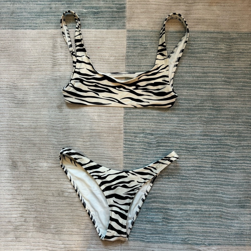Triangl Mica Bikini, Zebra print